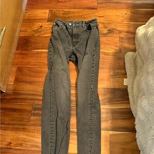 Abercrombie & Fitch Gray Straight Leg Jeans